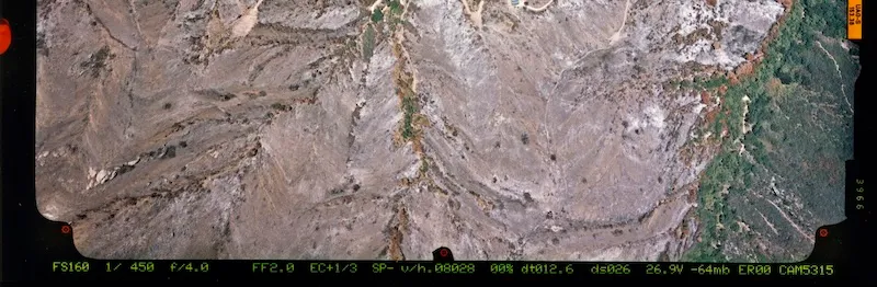 scanned analog aerial photograph georeferencing