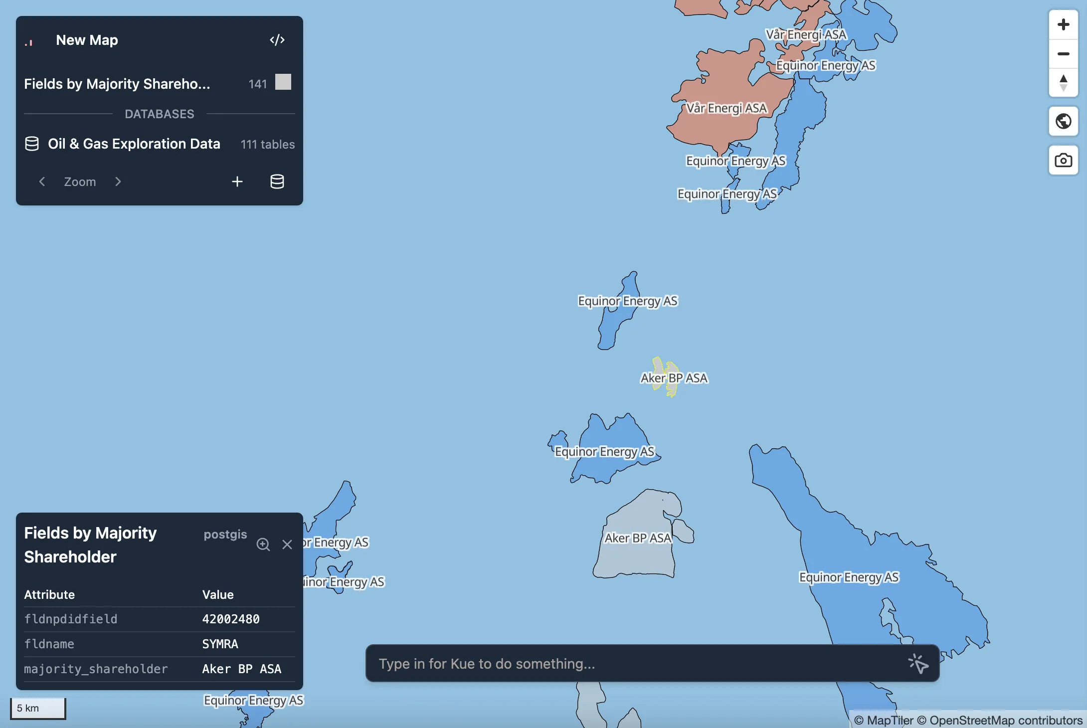 Kue creating conditional symbology from a layer in PostGIS