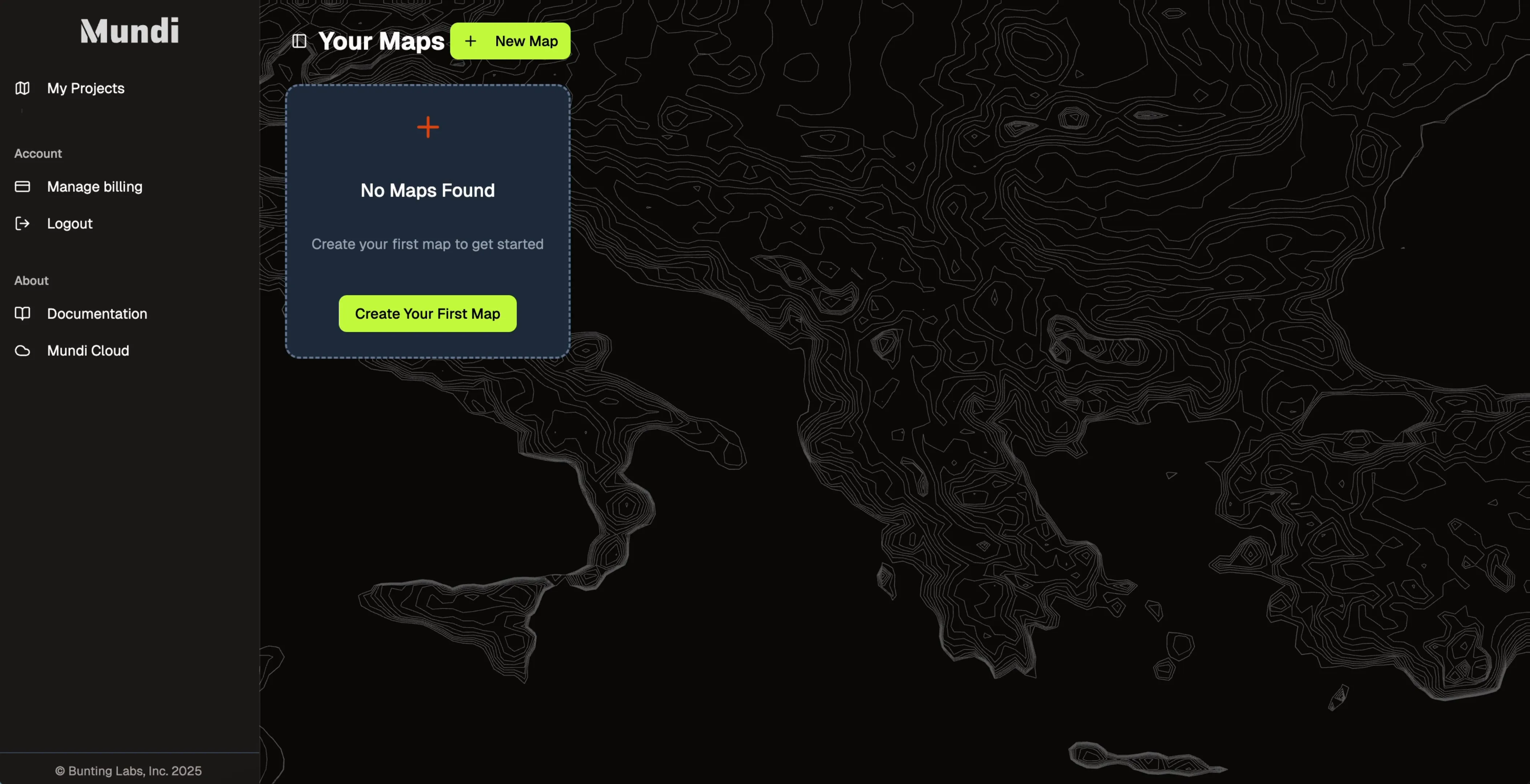 Empty map list in dashboard
