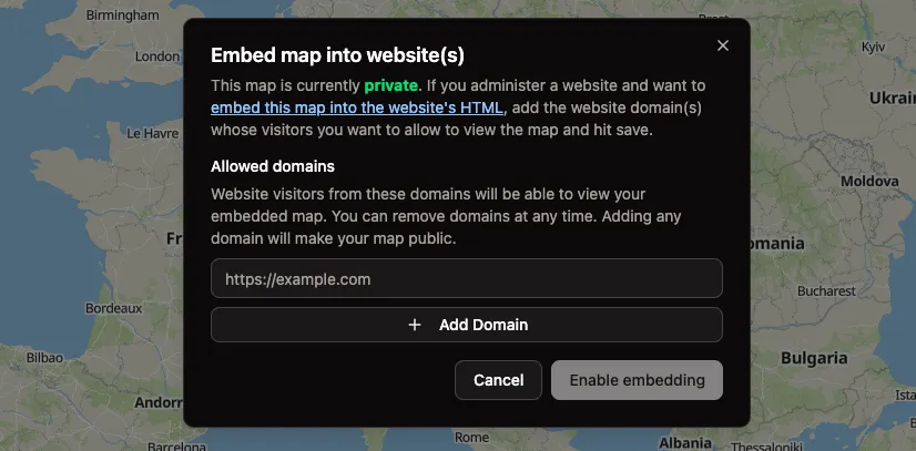 Embedding mundi map into website via open source web GIS