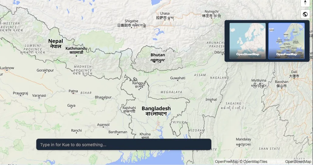 OpenFreeMap basemap in Mundi
