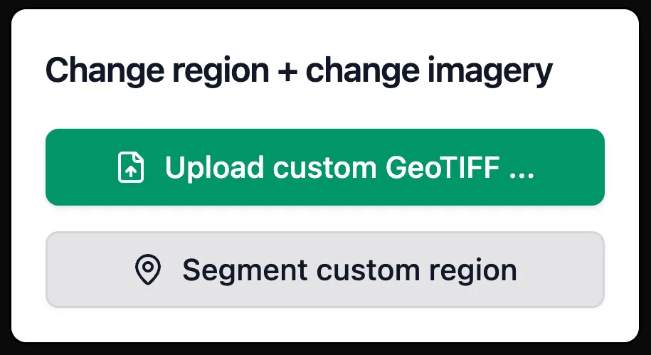 upload options